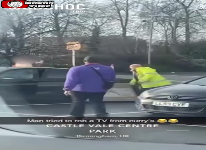 Video :Currys' stolen TV is recovered by a security officer
